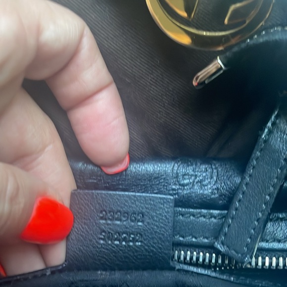 💯%Authentic Full inclu. Black Guccisima Hobo GoldSilver GG - Picture 4 of 16